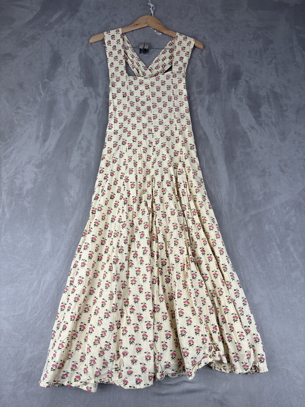 Daughters of India Floral Boho Maxi Dress V-Neck Size M - Picture 2 of 10